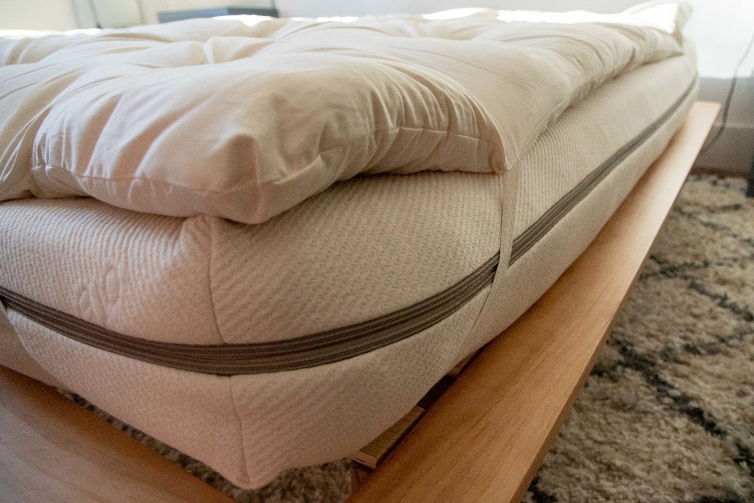 diy mattress top use comforter